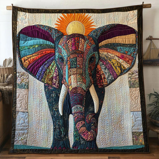 Nature Guardian Elephant Quilt Blanket