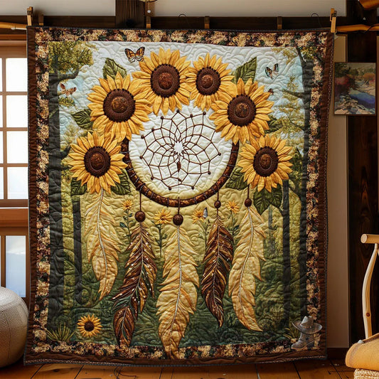 Nature's Dreamcatcher Quilt Blanket
