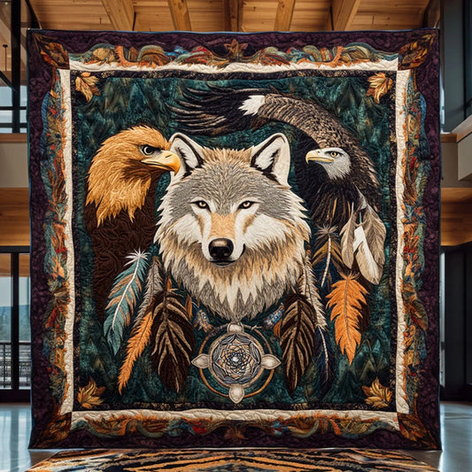 Nature Spirits Quilt Blanket
