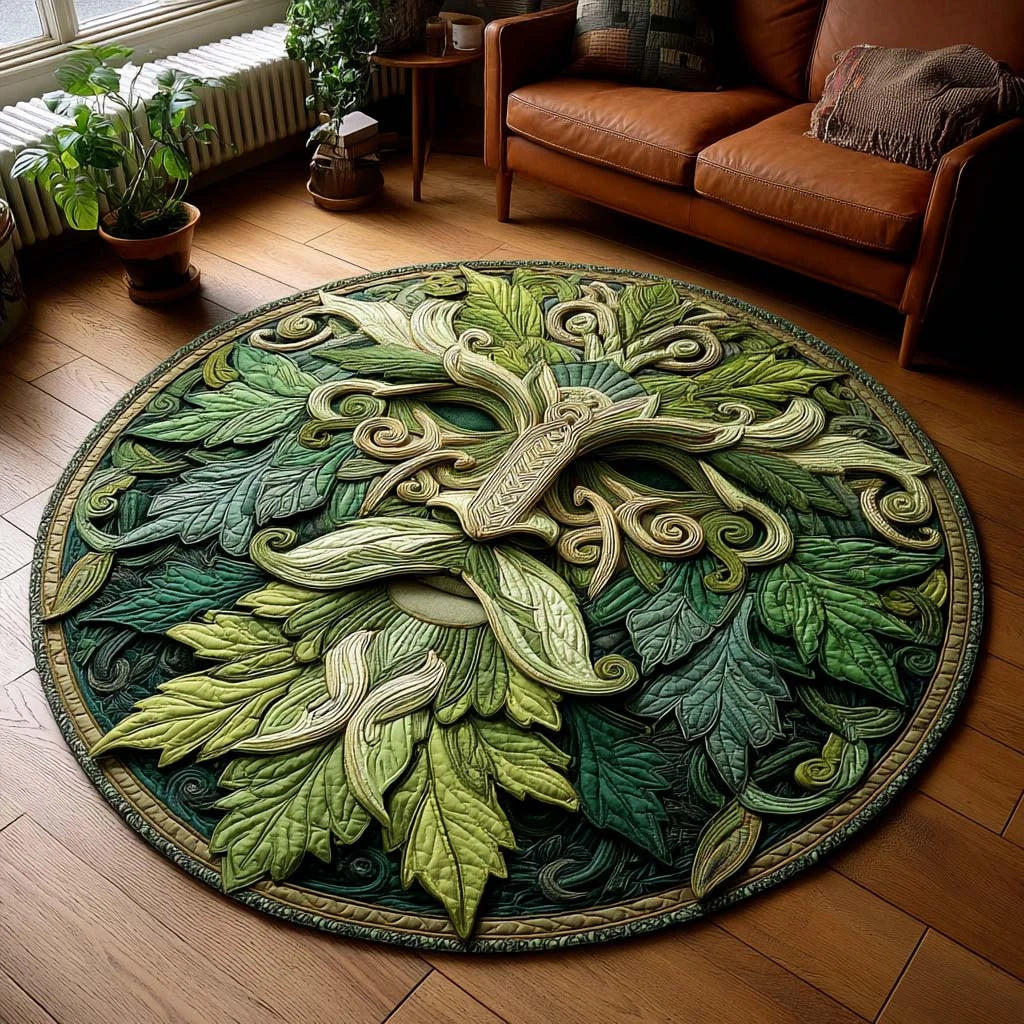 Nature Watcher Quilted Round Mat