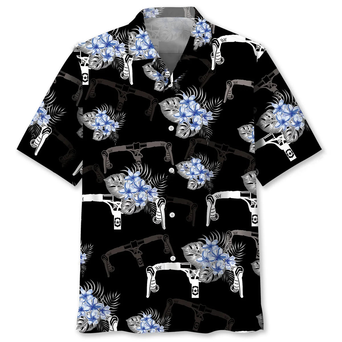 Nature Blue Cycling Hawaiian Shirt