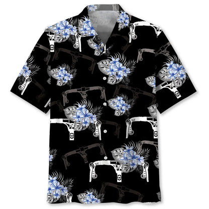 Nature Blue Cycling Hawaiian Shirt