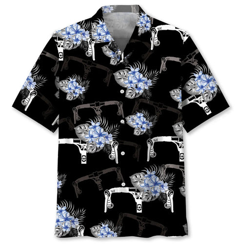 Nature Blue Cycling Hawaiian Shirt