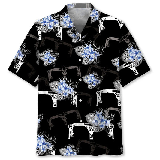 Nature Blue Cycling Hawaiian Shirt - S - hawaiian shirt