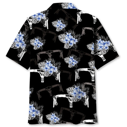 Nature Blue Cycling Hawaiian Shirt