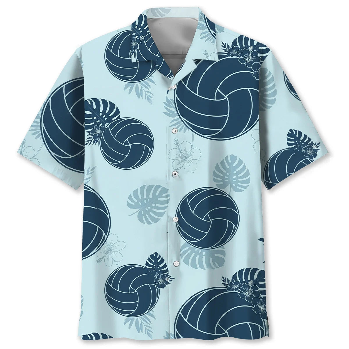 Nature Blue Volleyball Hawaiian Shirt