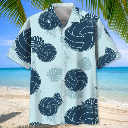 Nature Blue Volleyball Hawaiian Shirt