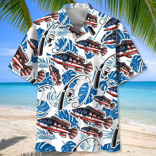 Nature Fishing Hawaiian Shirt - S - hawaiian shirt