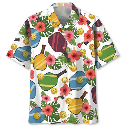 Nature Pickleball Hawaiian Shirt, custom shirt gift for men