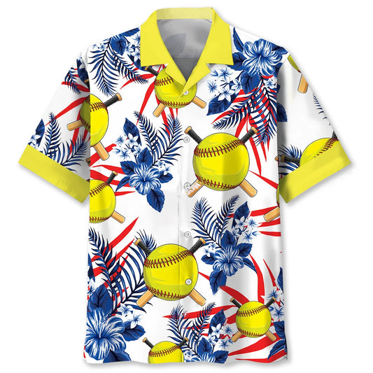 Nature Softball Hawaiian Shirt, custom shirt gift for men