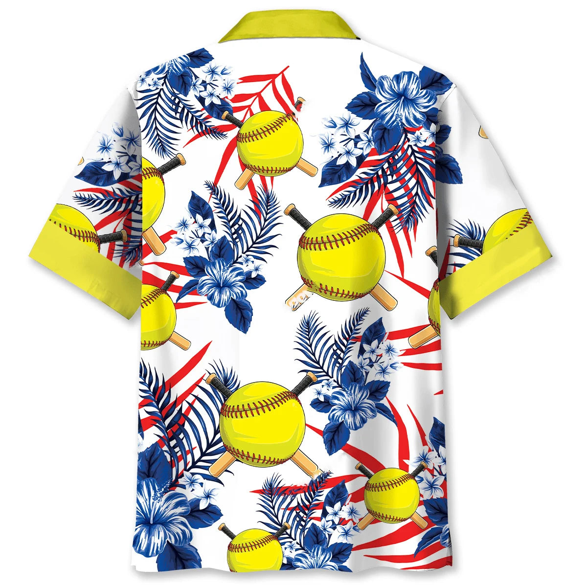 Nature Softball Hawaiian Shirt, custom shirt gift for men (view 2)