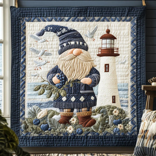 Nautical Gnome Quilt Blanket