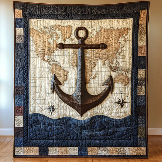 Nautical Horizon Quilt Blanket
