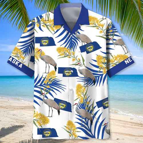 Nebraska State Proud Hawaiian Shirt, custom shirt gift for men