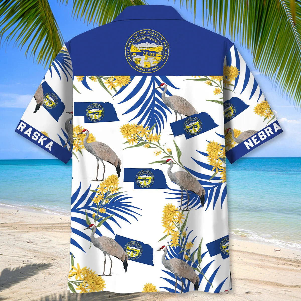 Nebraska State Proud Hawaiian Shirt, custom shirt gift for men (view 3)