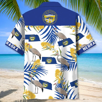 Nebraska State Proud Hawaiian Shirt, custom shirt gift for men (view 3)