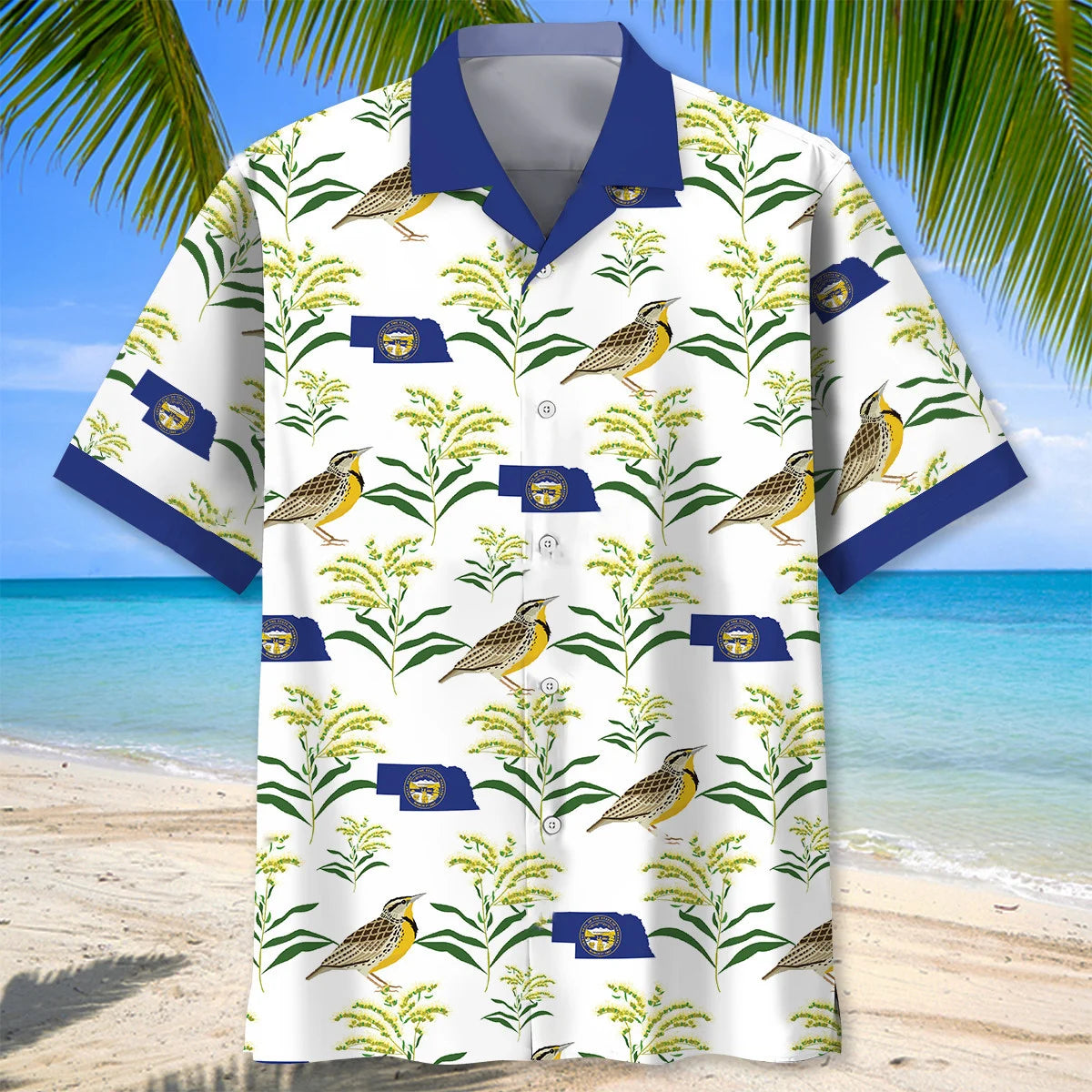 Nebraska State Proud Hawaiian Shirt, custom shirt gift for men (view 6)