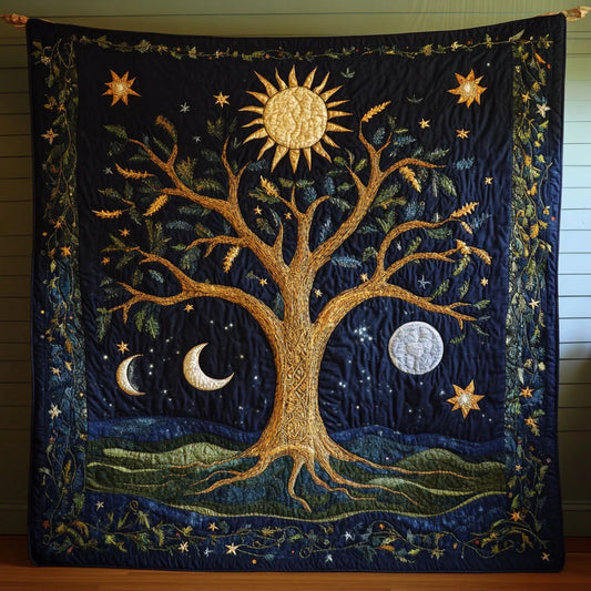 Nebula Tree Quilt Blanket