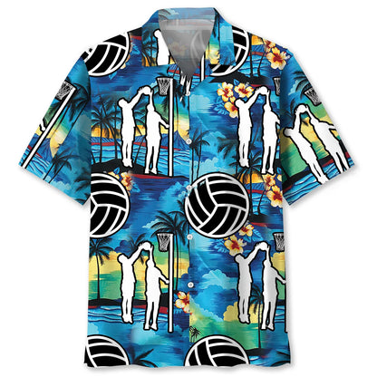 Netball Beach Hawaiian Shirt, custom shirt gift for men (view 4)