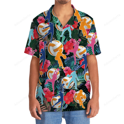 Netball Tropical Hawaiian Shirt, custom shirt gift for men (view 2)