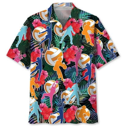 Netball Tropical Hawaiian Shirt, custom shirt gift for men (view 4)