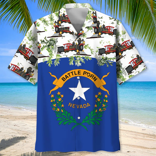 Nevada Proud Hawaiian Shirt, custom shirt gift for men