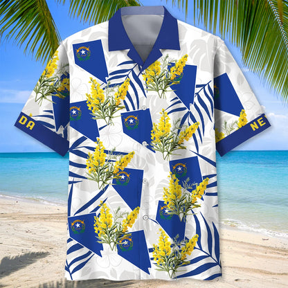 Nevada State Sagebrush Hawaiian Shirt, custom shirt gift for men