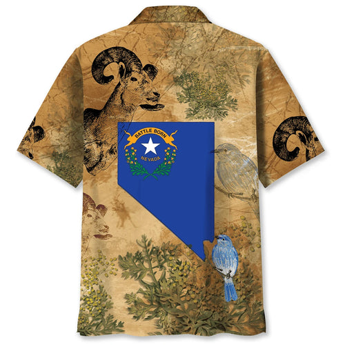 Nevada Vintage Hawaiian Shirt, custom shirt gift for men