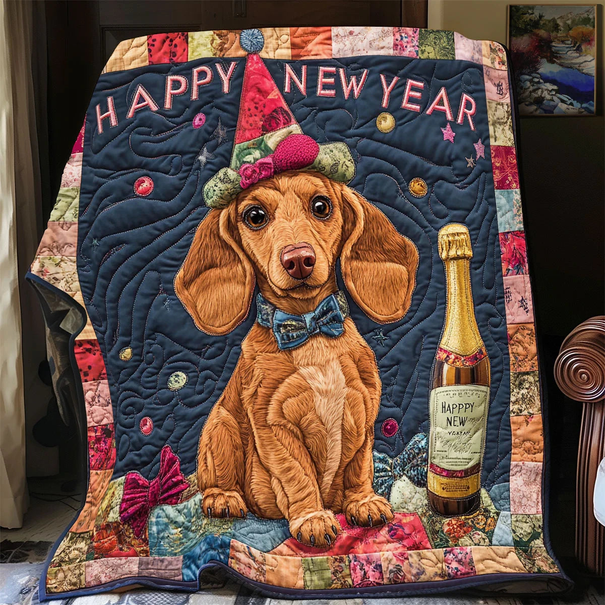 New Year Quilt Blanket