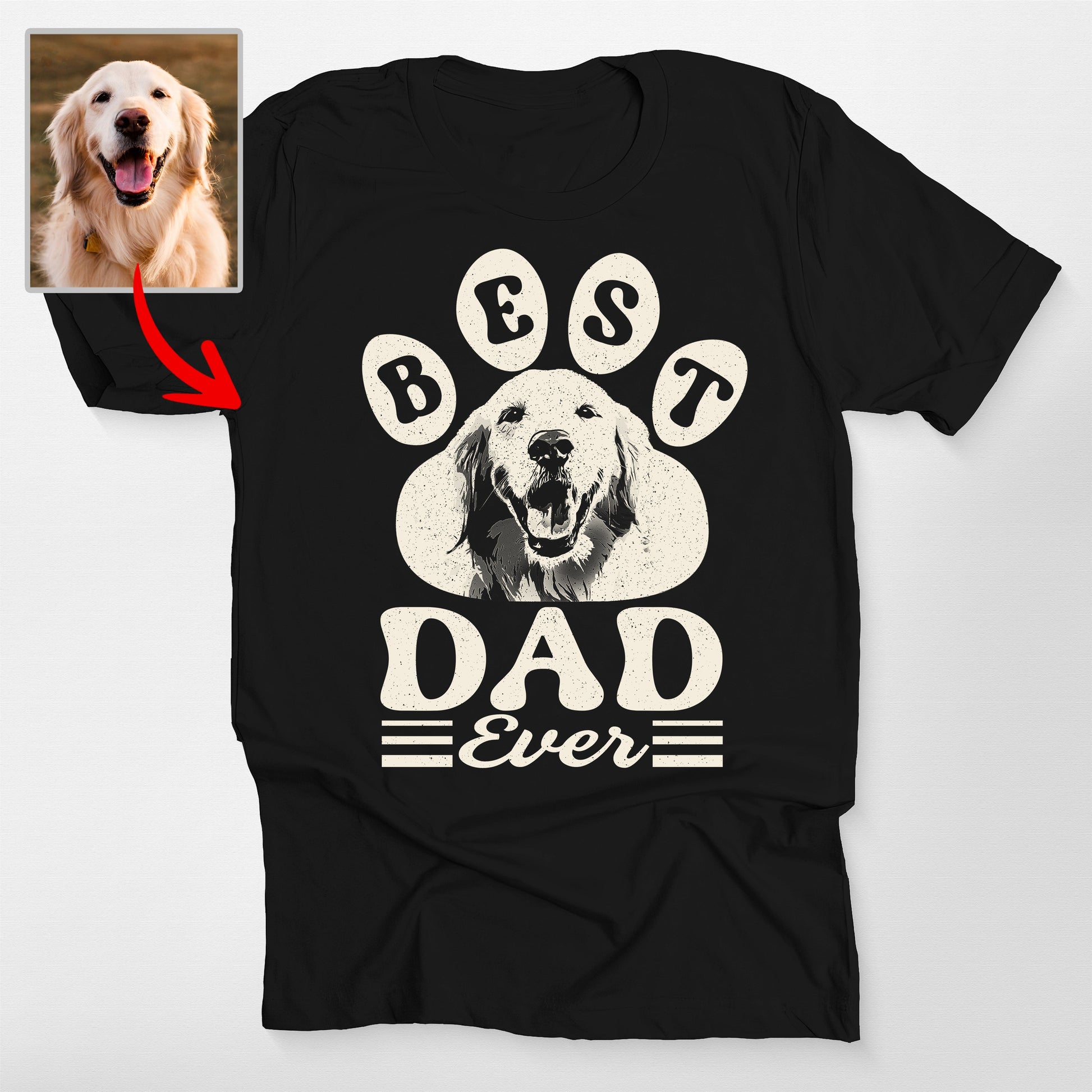 Best Dad Ever Best Mom Ever Bella Canvas Tee F (view 2)