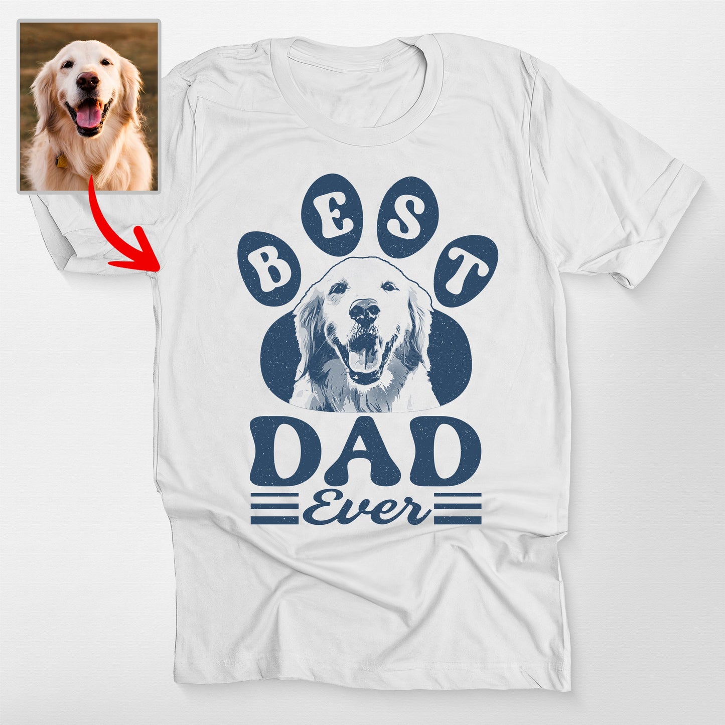 Best Dad Ever Best Mom Ever Bella Canvas Tee F (view 7)