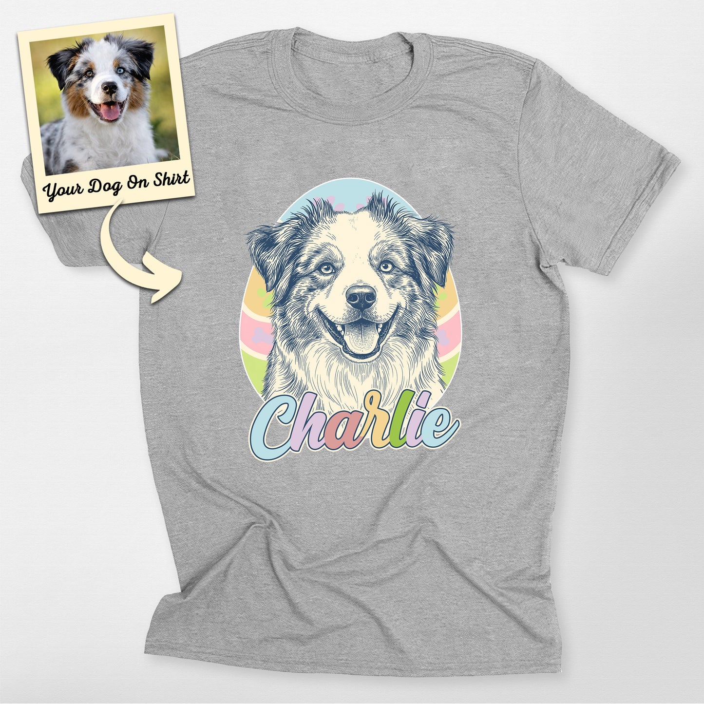 Custom Australian Shepherd Shirt Easter Eggs B