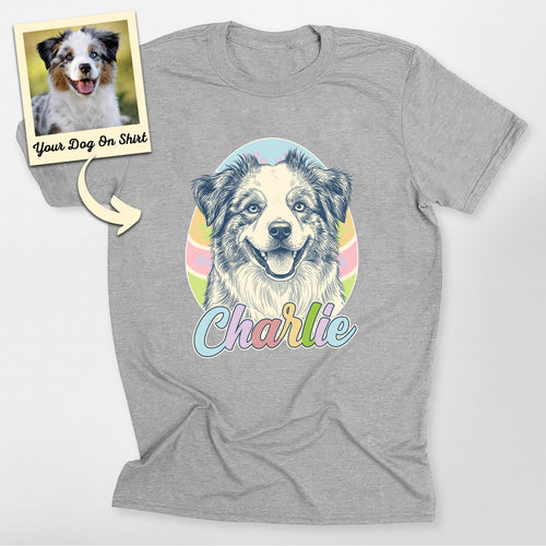 Custom Australian Shepherd Shirt Easter Eggs B