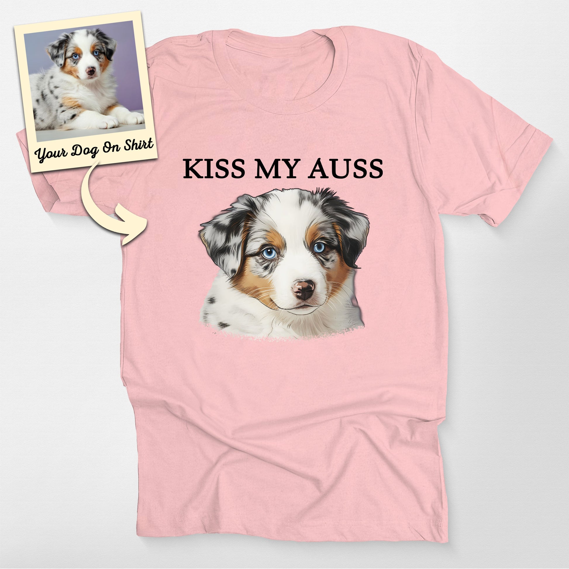 Custom Australian Shepherd Shirt Kiss my Auss (view 5)