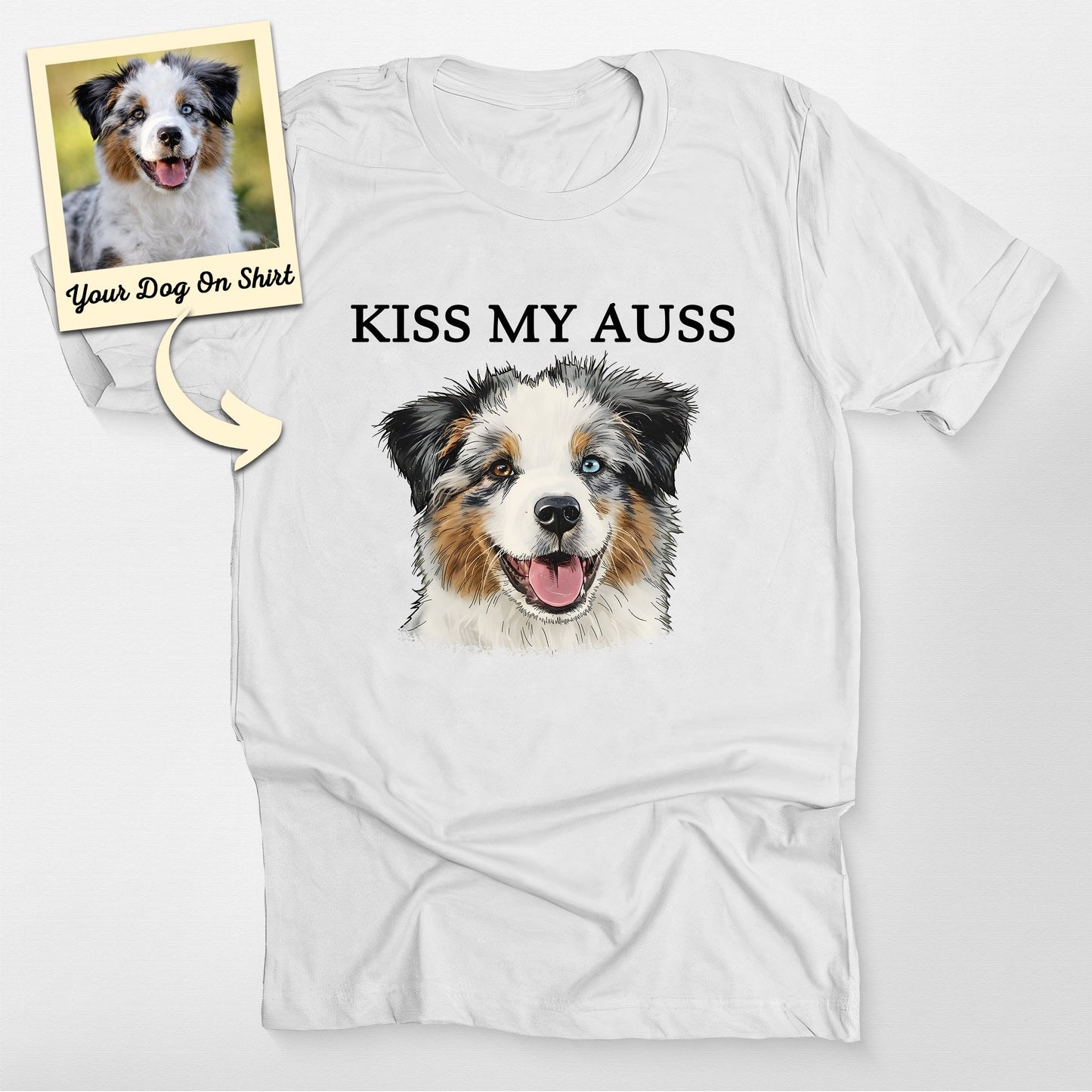 Custom Australian Shepherd Shirt Kiss my Auss (view 6)