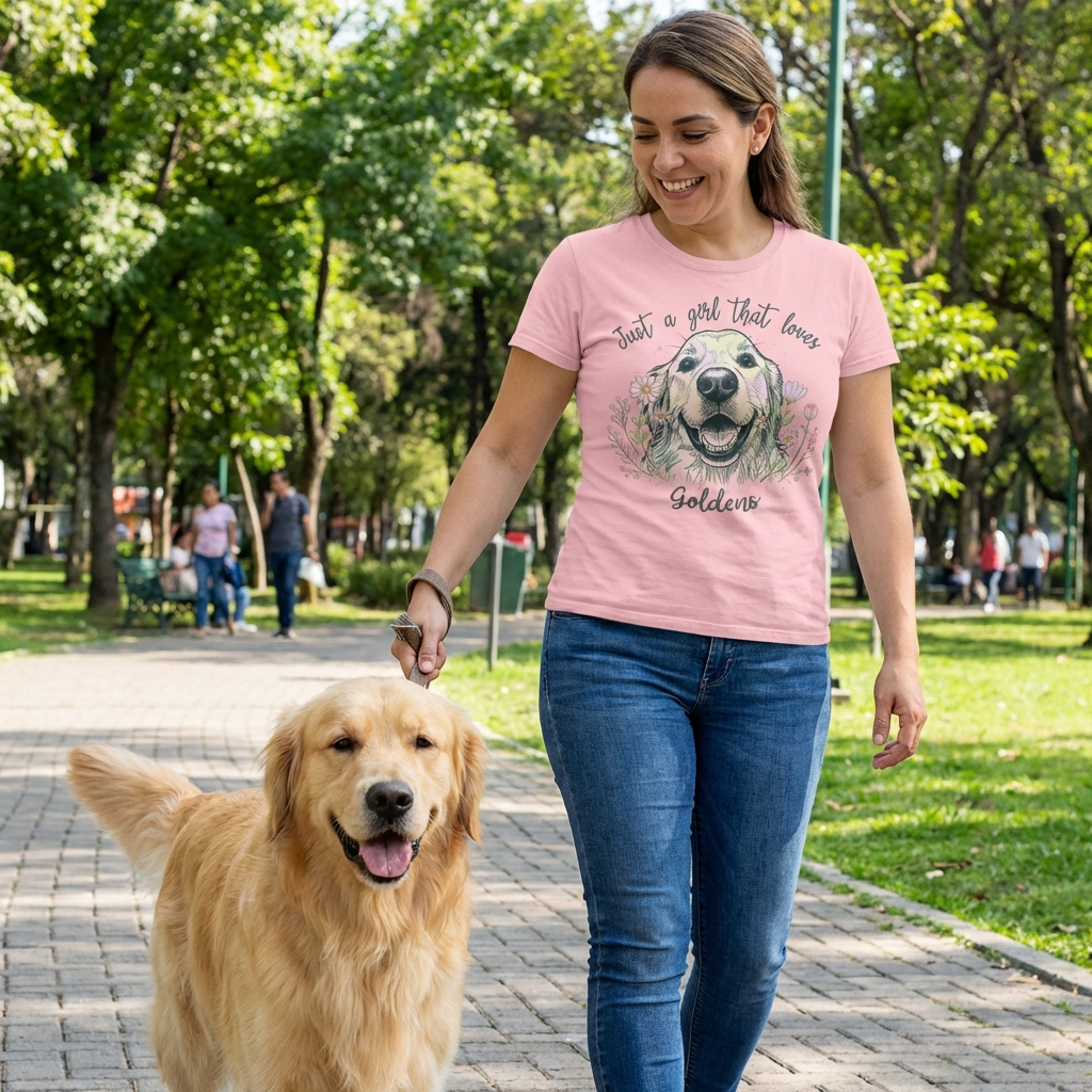 Custom Flora Bella Canvas Shirt for Dog Lady, custom pet portrait gift for pet lovers (view 12)