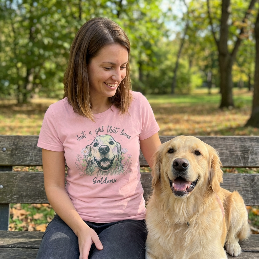 Custom Flora Bella Canvas Shirt for Dog Lady, custom pet portrait gift for pet lovers (view 8)