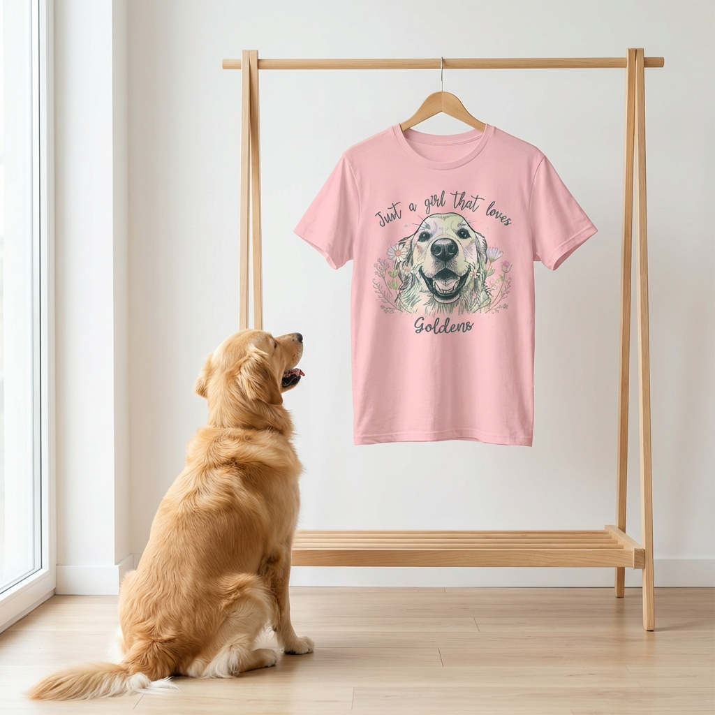 Custom Flora Bella Canvas Shirt for Dog Lady, custom pet portrait gift for pet lovers (view 9)