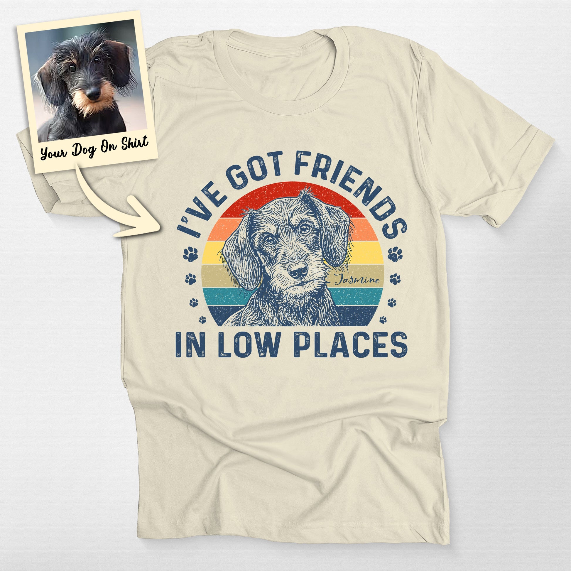 Custom Funny Dachshund Shirt Got Friends in Lo (view 3)