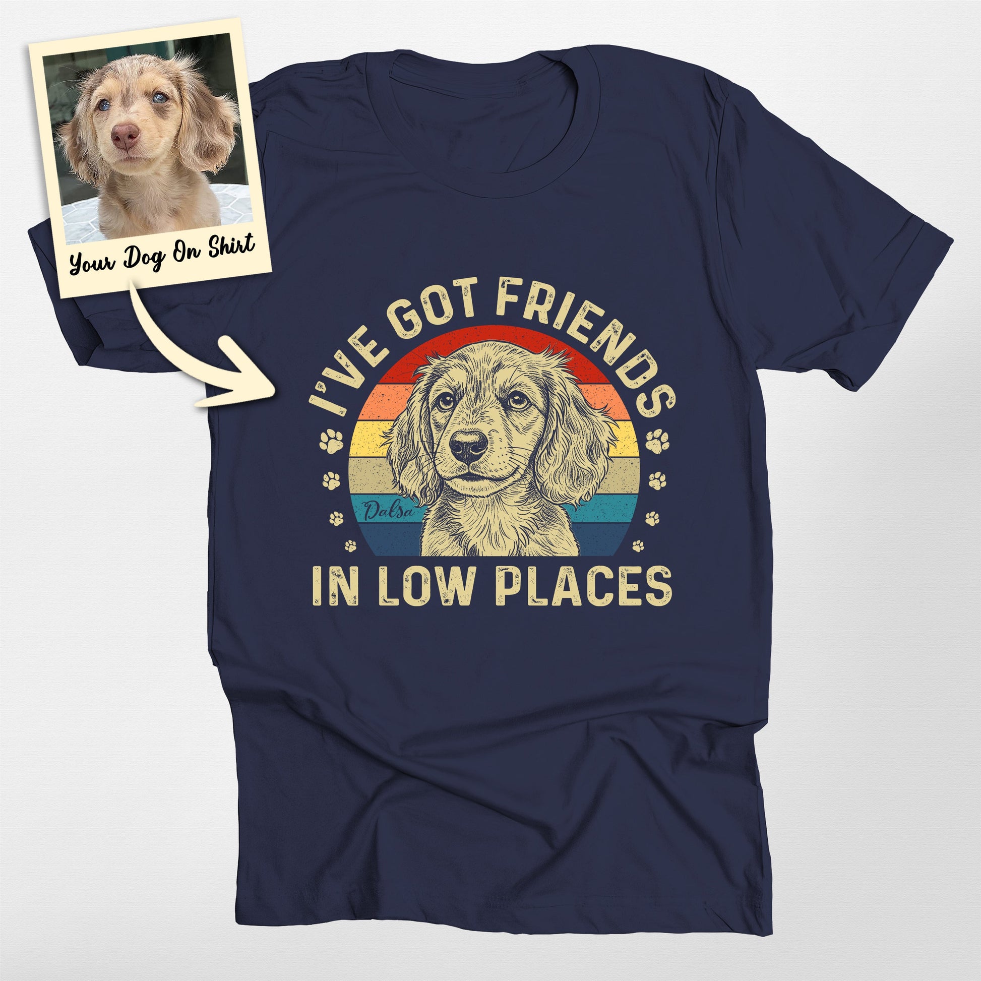 Custom Funny Dachshund Shirt Got Friends in Lo (view 4)