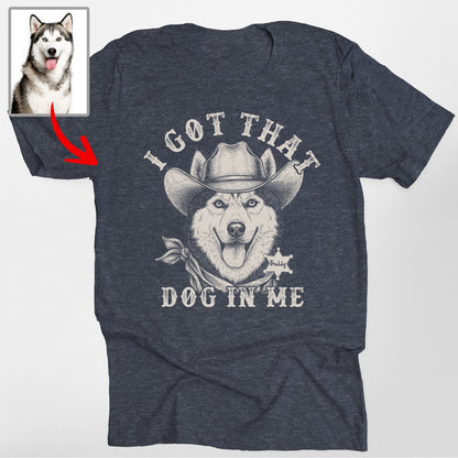 Custom Funny Dog Shirt for Human, custom pet portrait gift for pet lovers (view 3)