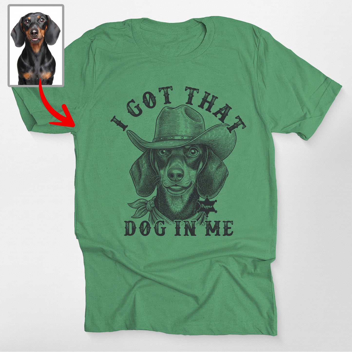 Custom Funny Dog Shirt for Human, custom pet portrait gift for pet lovers (view 5)