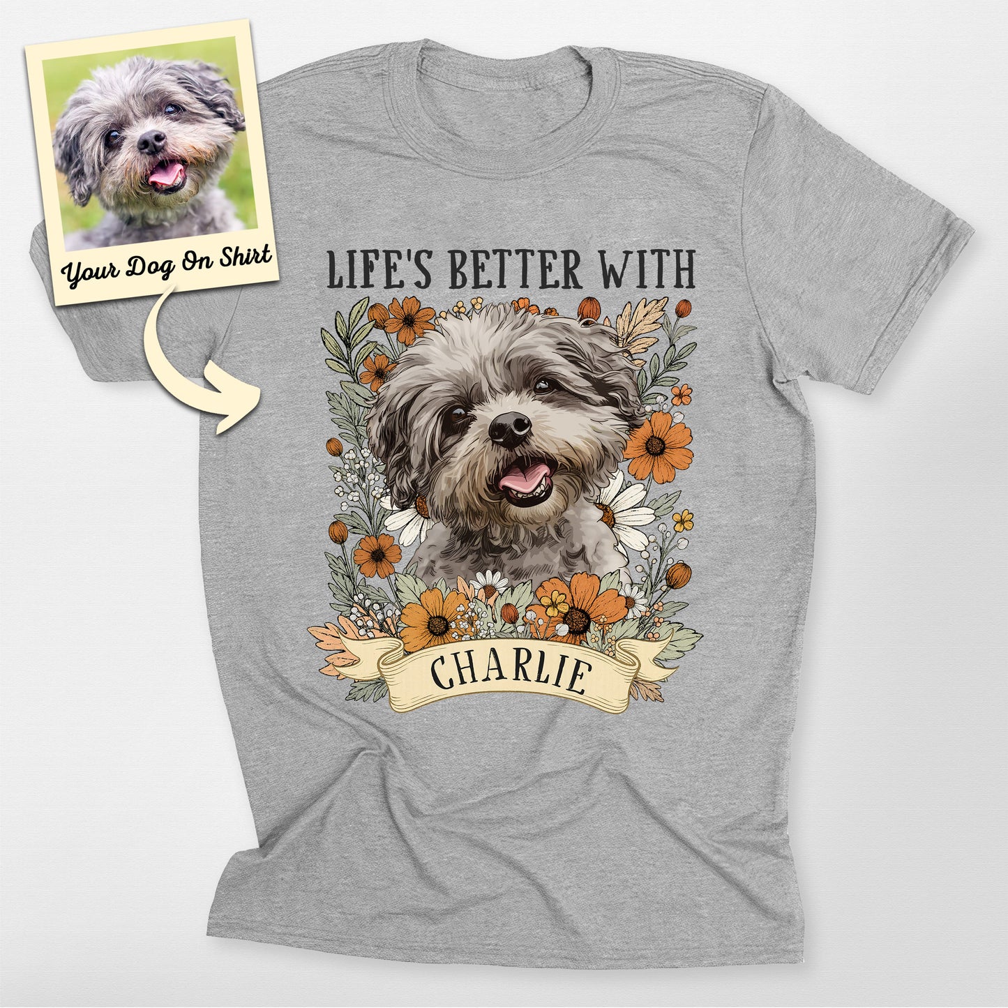 Custom Poodle Shirt Life is Better with Bella