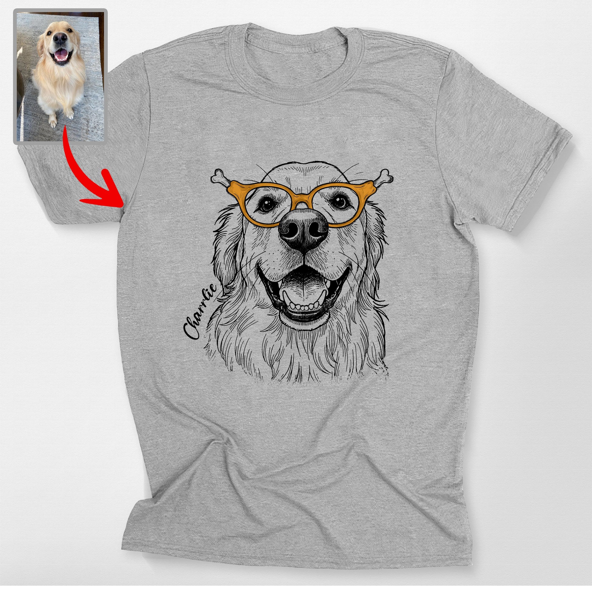 Custom Thanksgiving Pet Bella Canvas T-Shirt, custom pet portrait gift for pet lovers