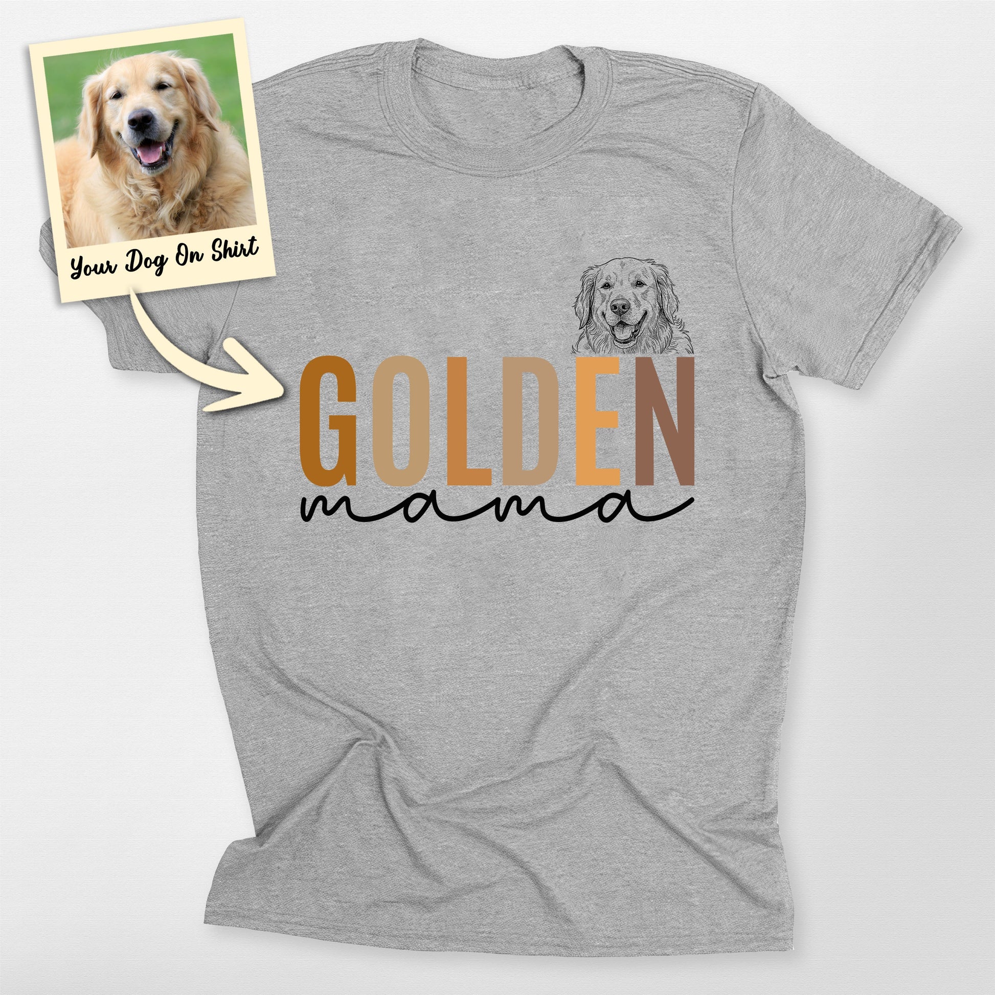Customized Golden Retriever Puppy Shirt Golden
