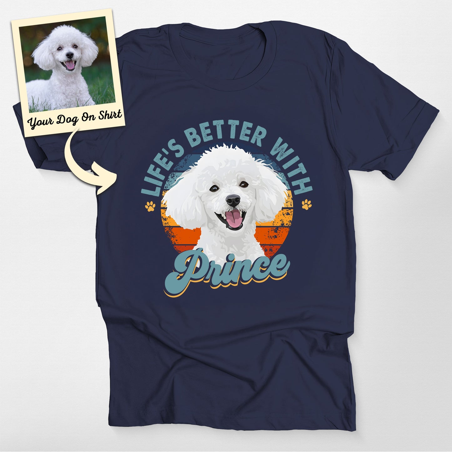 Customized Poodle Shirt Life is Better with Co (view 5)