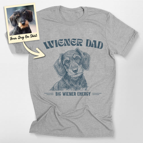 Customized Wiener Dad Funny T-Shirt for Mens
