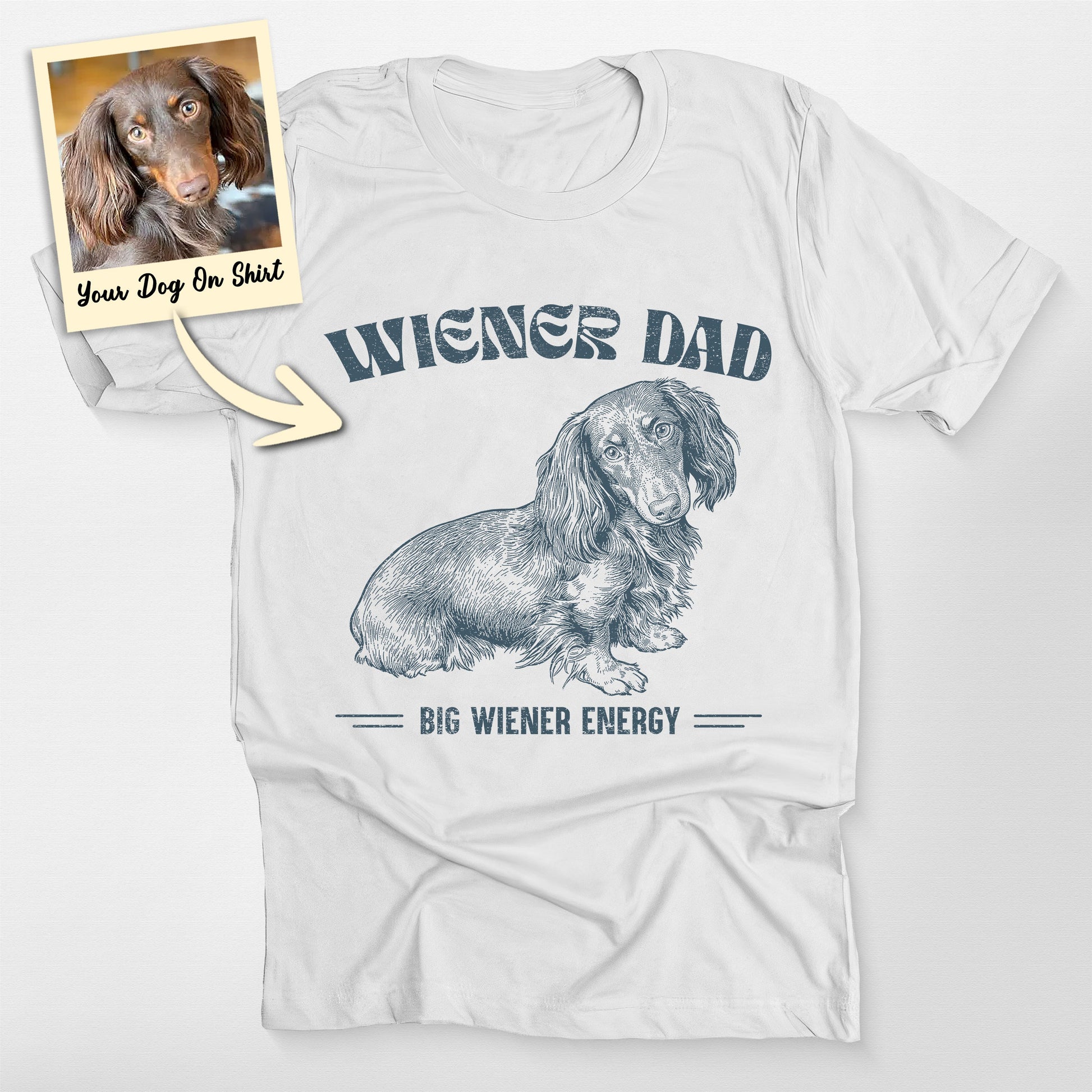 Customized Wiener Dad Funny T-Shirt for Mens (view 4)