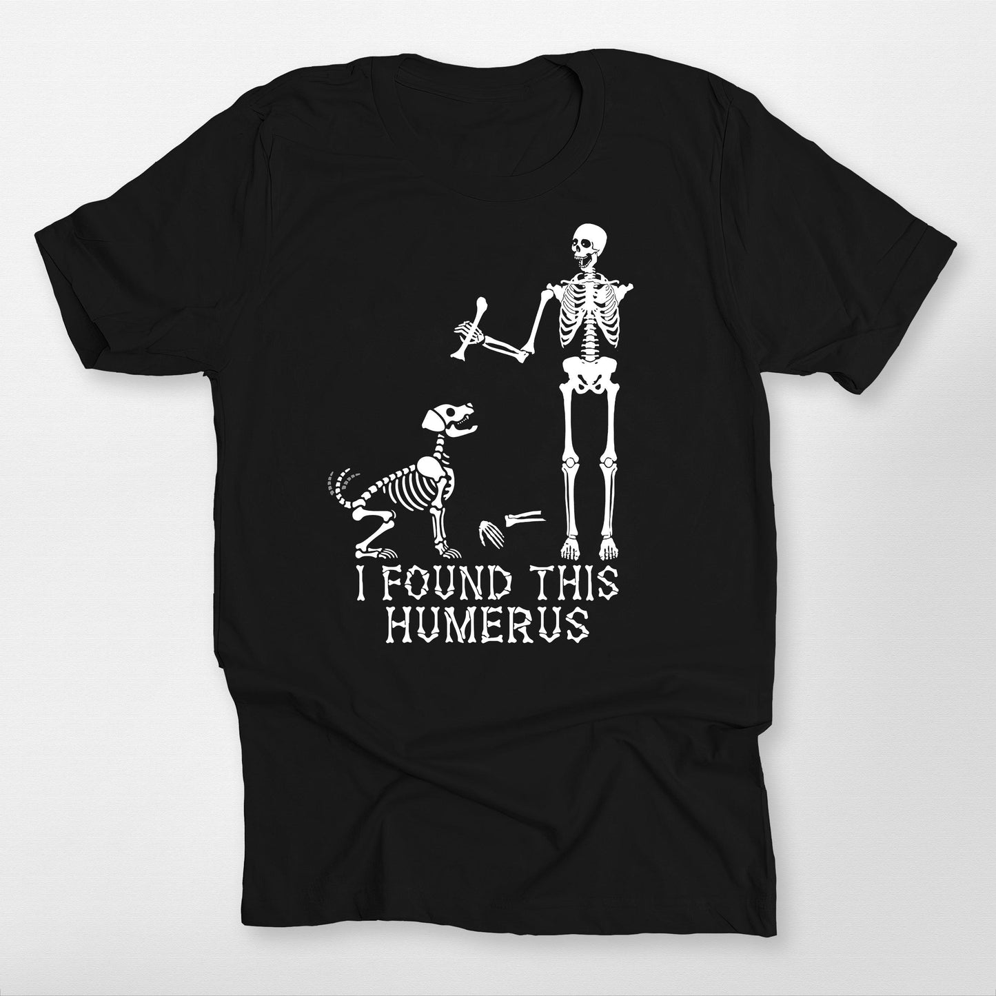 Funny Humerus Bella Canvas T-Shirt for Dog Lover, custom pet portrait gift for pet lovers (view 2)