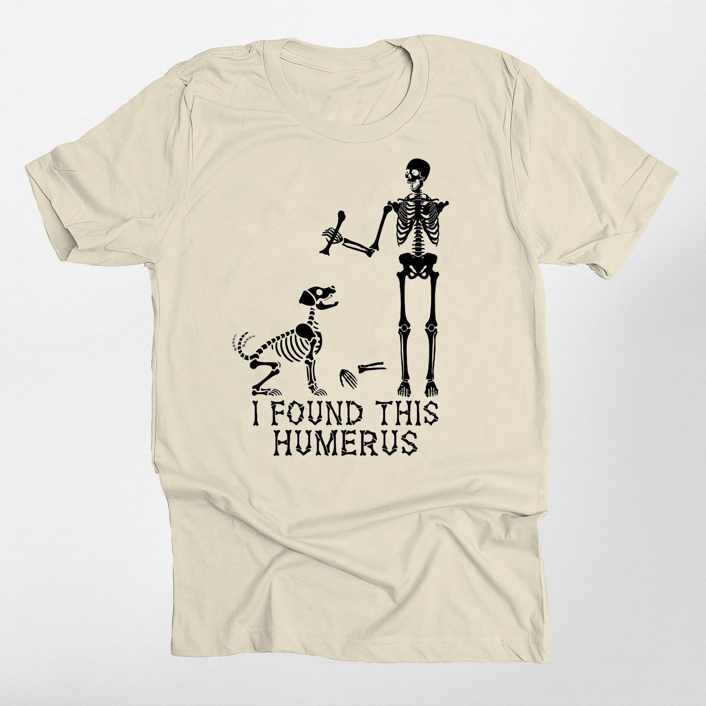Funny Humerus Bella Canvas T-Shirt for Dog Lover, custom pet portrait gift for pet lovers (view 12)